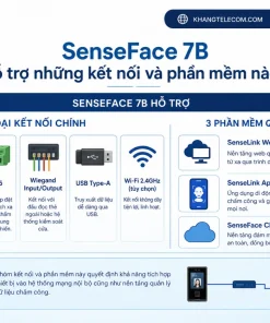 SenseFace 7B hỗ trợ những kết nối và phần mềm nào