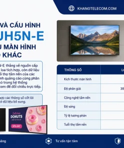 So sánh giá và cấu hình LG 55UH5N-E với các mẫu màn hình quảng cáo khác