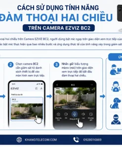 sử dụng tính năng đàm thoại hai chiều trên Camera EZVIZ BC2