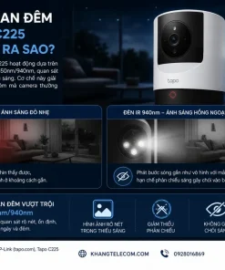 Tầm nhìn ban đêm của Tapo C225 hoạt động ra sao?