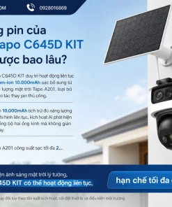 Thời lượng pin của Camera Tapo C645D KIT sử dụng được bao lâu