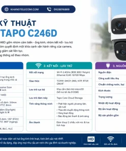 Thông số kỹ thuật Camera Tapo C246D gồm những gì