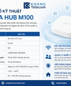 Thông số kỹ thuật của Aqara Hub M100