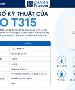 Thông số kỹ thuật của Tapo T315 gồm những gì