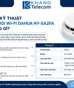Thông Số Kỹ Thuật Đầu Báo Khói Wi-Fi Dahua HY-SA2FA Gồm Những Gì