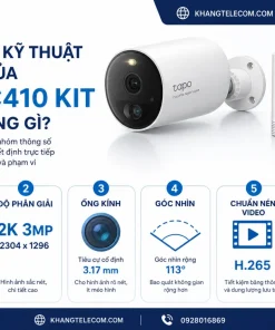 Thông số kỹ thuật nổi bật của Tapo C410 KIT gồm những gì?