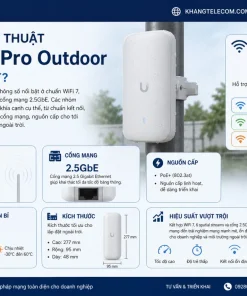 Thông số kỹ thuật UniFi U7 Pro Outdoor có gì nổi bật