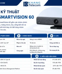 Thông số kỹ thuật Yealink SmartVision 60 gồm những gì
