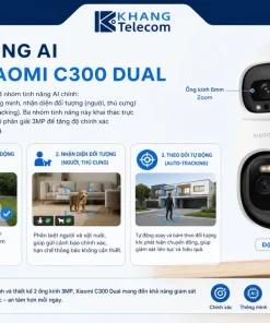 Tính năng AI trên Xiaomi C300 Dual gồm những gì?