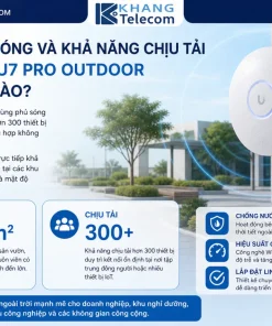 Vùng phủ sóng và khả năng chịu tải của UniFi U7 Pro Outdoor đạt mức nào