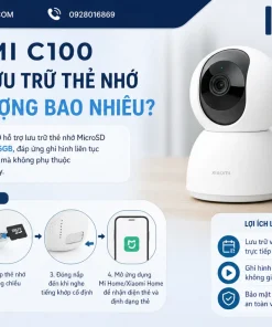 Xiaomi C100 hỗ trợ lưu trữ thẻ nhớ dung lượng bao nhiêu?