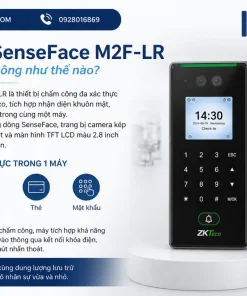 ZKTeco SenseFace M2F-LR là máy chấm công