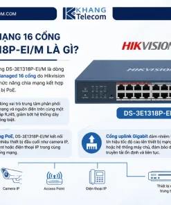 Bộ chia mạng 16 cổng DS-3E1318P-EI/M
