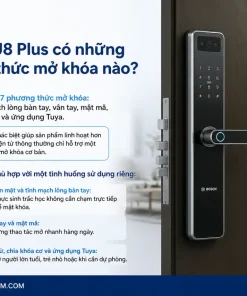 Bosch FU8 Plus có những phương thức mở khóa nào