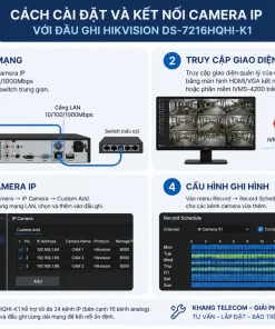 cài đặt và kết nối camera IP với đầu ghi Hikvision DS-7216HQHI-K1