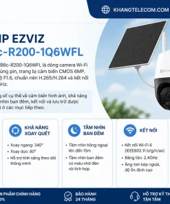 Camera IP EZVIZ CS-CB8c-R200-1Q6WFL có thông số kỹ thuật