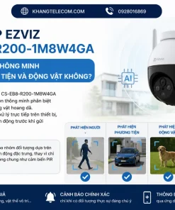 Camera IP EZVIZ CS-EB8-R200-1M8W4GA có phát hiện thông minh người, phương tiện và động vật