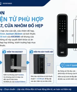 chọn khóa điện tử phù hợp cho cửa sắt, cửa nhôm đố hẹp
