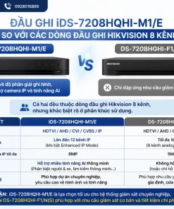 Đầu ghi iDS-7208HQHI-M1/E khác gì so với các dòng đầu ghi Hikvision 8 kênh khác