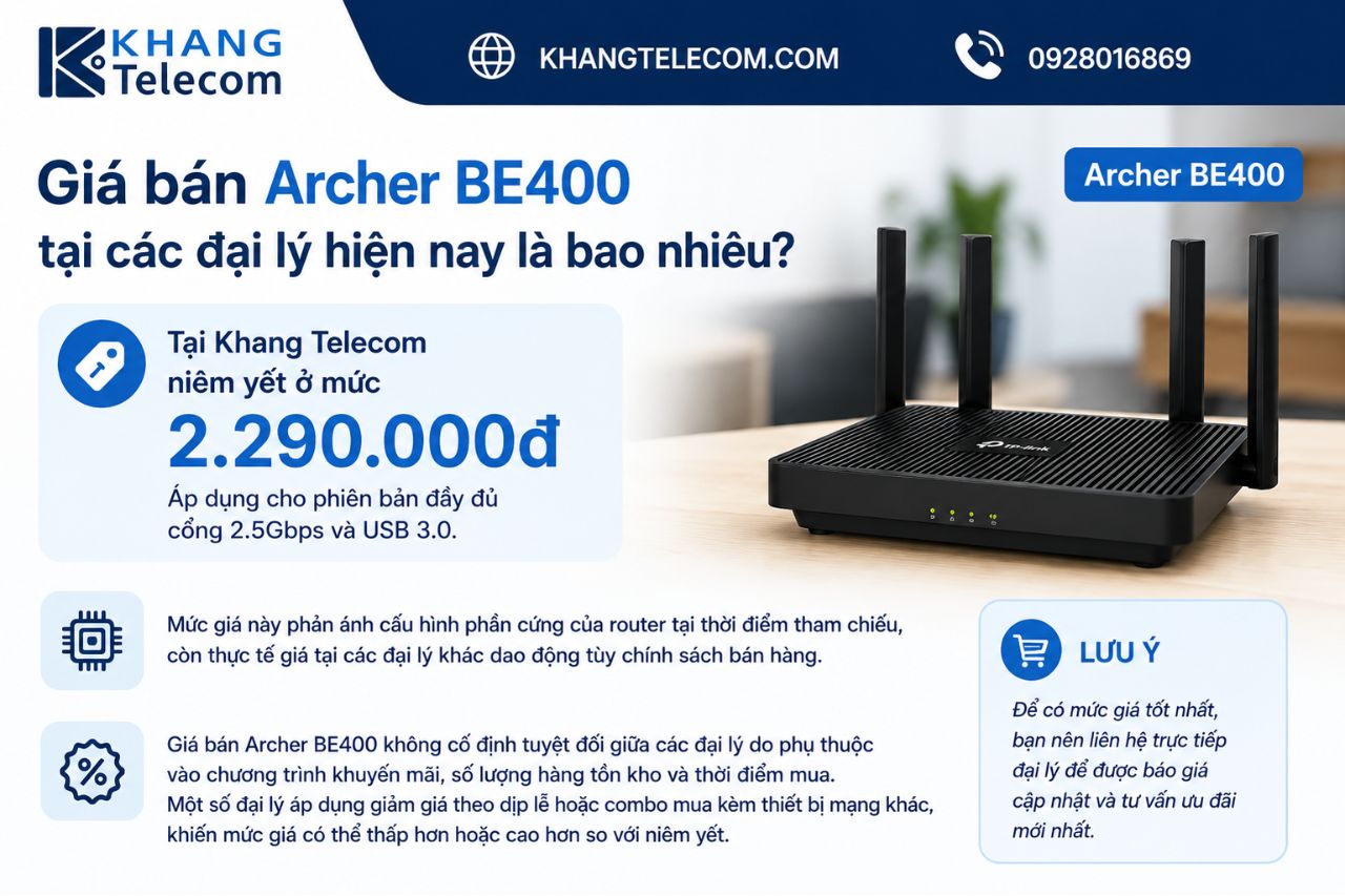 Giá bán Archer BE400 tại các đại lý hiện nay bao nhiêu?