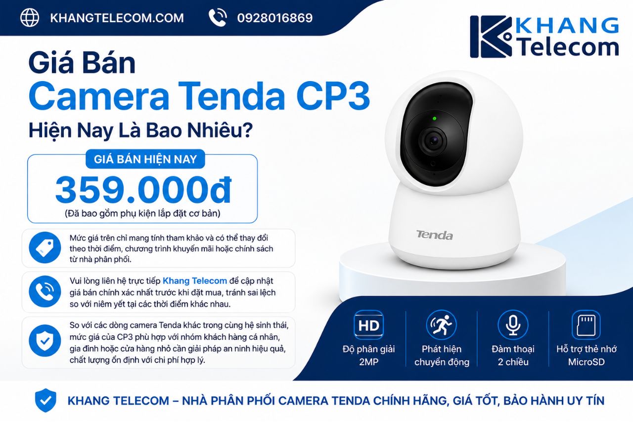 Giá Bán Camera Tenda CP3 Hiện Nay Bao Nhiêu?
