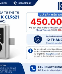 Giá bán khóa tủ thẻ từ PHGLock CL9621 hiện nay là bao nhiêu