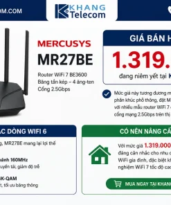 Giá bán Mercusys MR27BE hiện nay là bao nhiêu