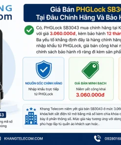 Giá Bán PHGLock SB3043 Tại Đâu Chính Hãng Và Bảo Hành