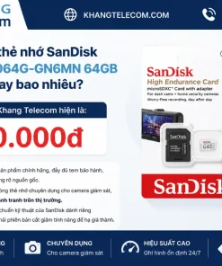 Giá bán thẻ nhớ SanDisk SDSQQNR-064G-GN6MN 64GB hiện nay bao nhiêu