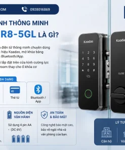 Khóa cửa kính thông minh Kaadas R8-5GL