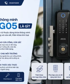 Khóa cửa sắt thông minh AKIA G05
