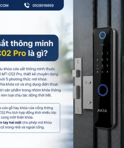 Khóa cửa sắt thông minh AKIA MT-C02 Pro