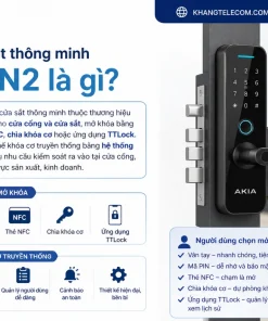 Khóa cửa sắt thông minh AKIA N2