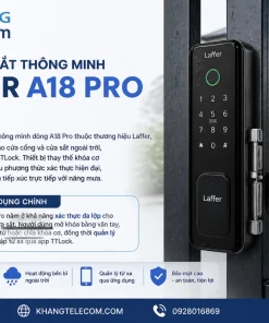 Khóa cửa sắt thông minh Laffer A18 Pro