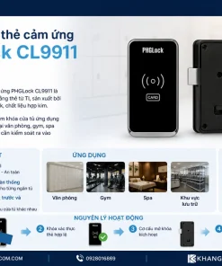 Khóa cửa tủ thẻ cảm ứng PHGLock CL9911