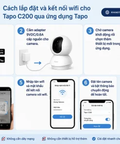 lắp đặt và kết nối wifi cho Tapo C200 qua ứng dụng Tapo