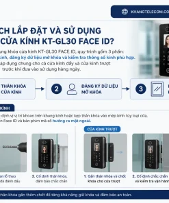 lắp đặt và sử dụng khóa cửa kính KT-GL30 FACE ID