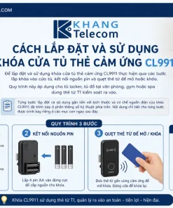 lắp đặt và sử dụng khóa cửa tủ thẻ cảm ứng CL9911
