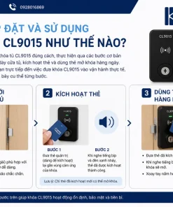 lắp đặt và sử dụng khóa tủ CL9015