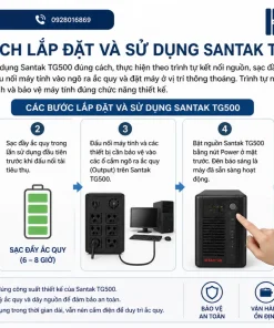 lắp đặt và sử dụng Santak TG500