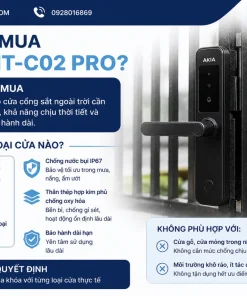 mua AKIA MT-C02 Pro và phù hợp với loại cửa nào