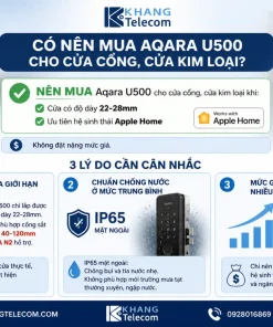 mua Aqara U500 cho cửa cổng, cửa kim loại