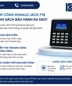 Mua máy chấm công Ronald Jack F18 ở đâu và chính sách bảo hành