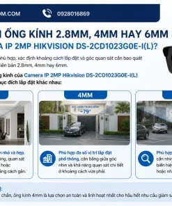 Nên chọn ống kính 2.8mm, 4mm hay 6mm cho Camera IP 2MP Hikvision DS-2CD1023G0E-I(L)