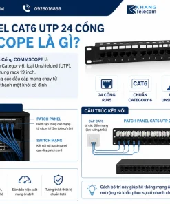 Patch Panel Cat6 UTP 24 Cổng COMMSCOPE