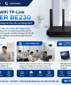 Router WiFi TP-Link Archer BE230 phù hợp với đối tượng và nhu cầu sử dụng nào