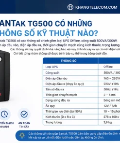 Santak TG500 có những thông số kỹ thuật nào