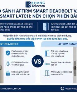 So Sánh Affirm Smart Deadbolt Và Affirm Smart Latch: Nên Chọn Phiên Bản Nào