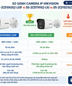 So sánh Camera IP HIKVISION DS-2CD1043G2-LIUF với DS-2CD1T41G2-LIU và DS-2CD1021G2-LIU khác nhau