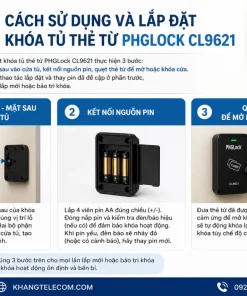 sử dụng và lắp đặt khóa tủ thẻ từ PHGLock CL9621